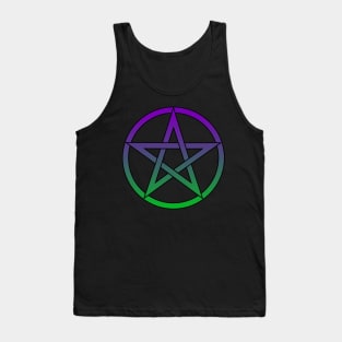 Pentacle Purple to Green Ombre Tank Top